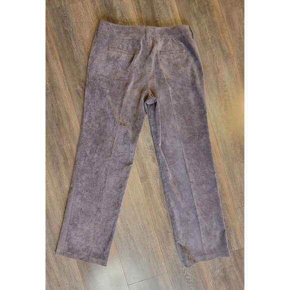 Larry Levine Gray Corduroy Straight Leg Dress Pants Womens 12 Career Business - Picture 7 of 7